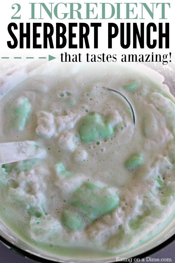 Try this quick and easy sherbet punch recipe. It is the best party punch recipe. Just 2 ingredients is all you need for the best sherbert punch. 