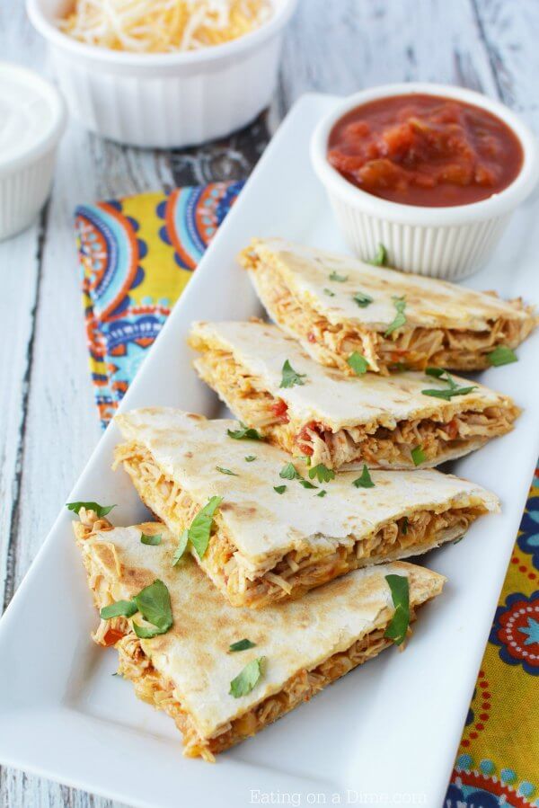 Crockpot Chicken Quesadilla Recipe - how to make chicken quesadillas