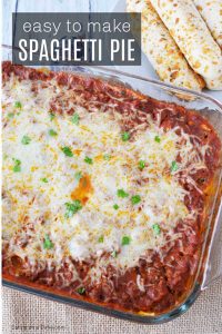 Spaghetti pie recipe - Freezer Friendly!