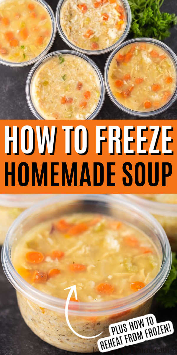 Learn how to freeze soup and stews to help you save time and money. You are going to love how to freeze soup portions to make an easy freezer meal that you can heat up in no time for your family. Check out all the tips to freeze soup individually and this tips works for beans too! #eatingonadime #howtofreezesoup #freezertips 
