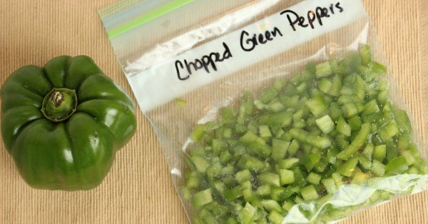 Learn how to freeze peppers to save time in the kitchen. This is one of our favorite meal prep tips and takes just minutes to do. 