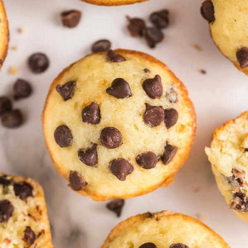 Chocolate Chip Mini Muffins (Copycat Little Bites)