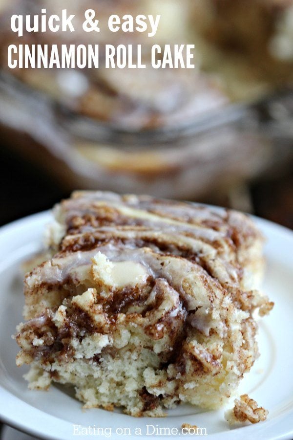 EASY COFFEE CAKE RECIPE – THE BEST CINNAMON ROLL CAKE RECIPE