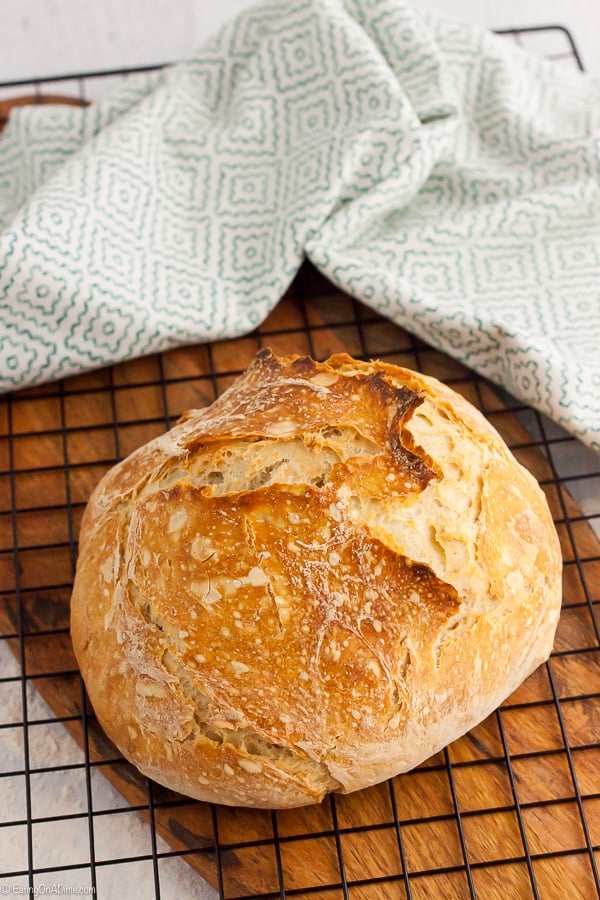 Artisan Bread on a cooling rack