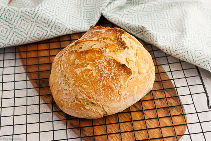 Artisan Bread on a cooling rack