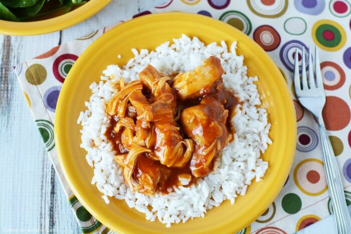 Easy Crock Pot BBQ Ranch Chicken Recipe is super easy and perfect for busy weeknights. Learn how to make ranch chicken in the crock pot for a quick dinner. 