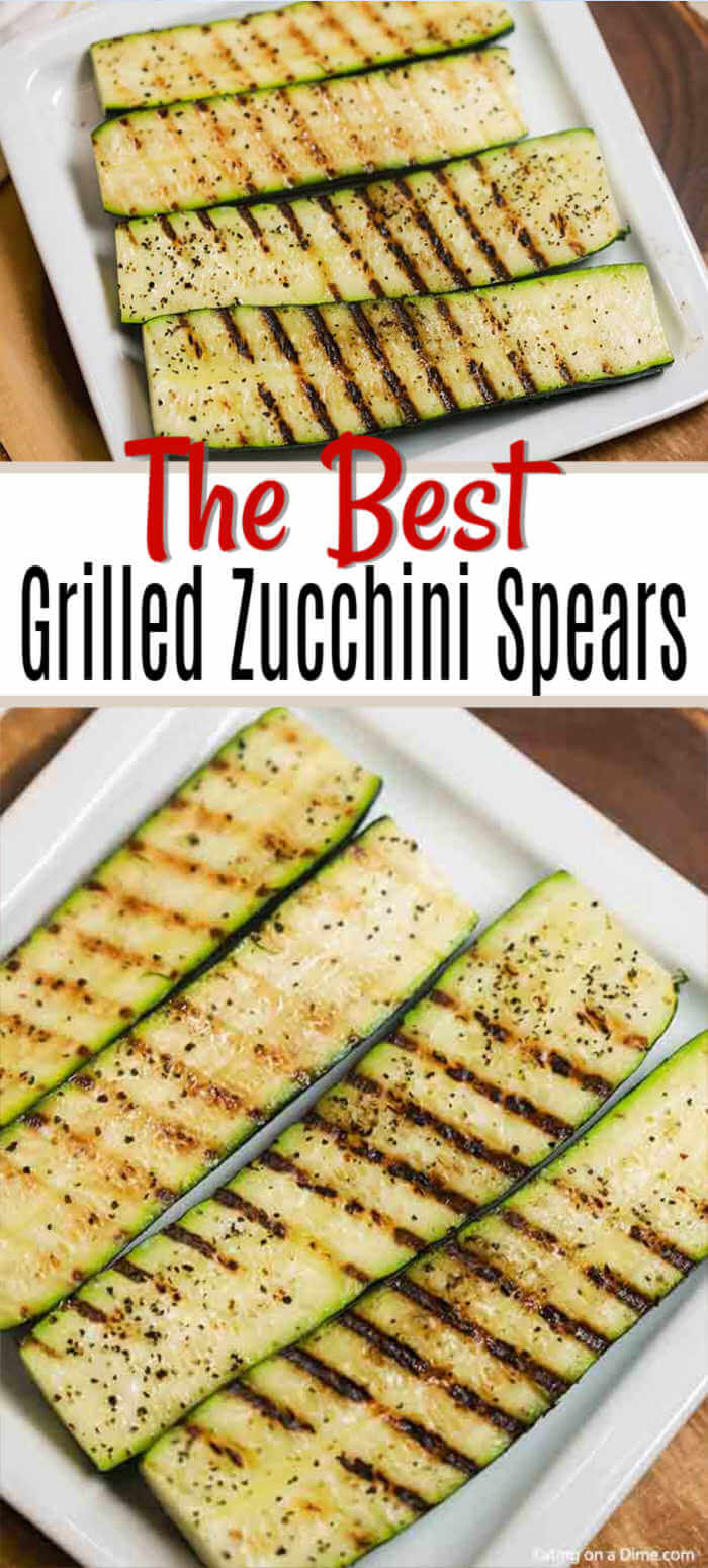 Get the grill ready and make these delicious Grilled Zucchini Spears. This is the perfect side dish to try for Summer that is easy, tasty and frugal.