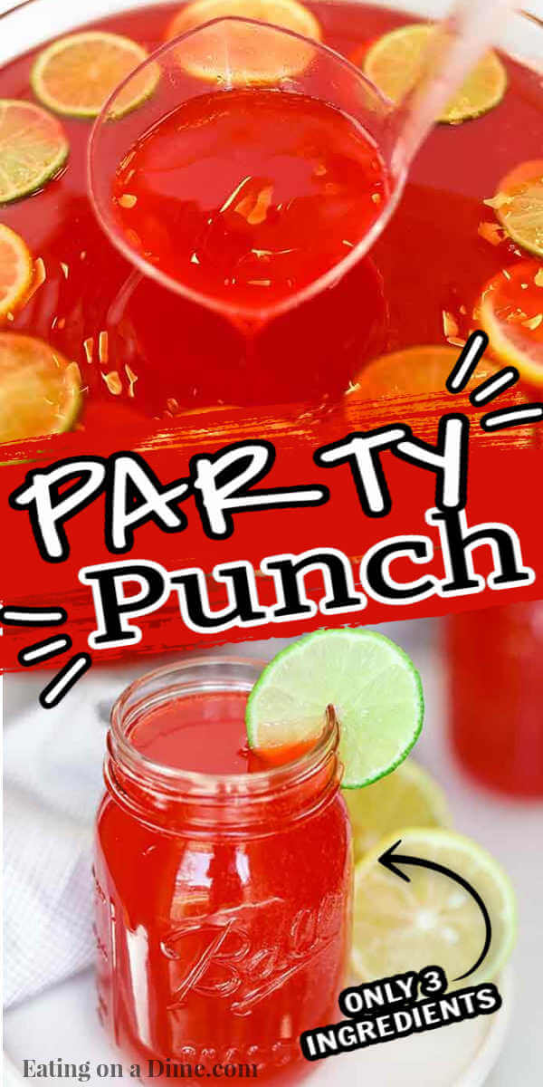 We have the absolute best party punch recipe and you only need 3 ingredients. Make this for birthday parties, baby showers and more. 