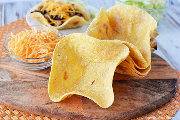 Learn how to make these delicious and Homemade Taco Shells.  They are so simple to make and these homemade taco bowls taste great and are budget friendly.