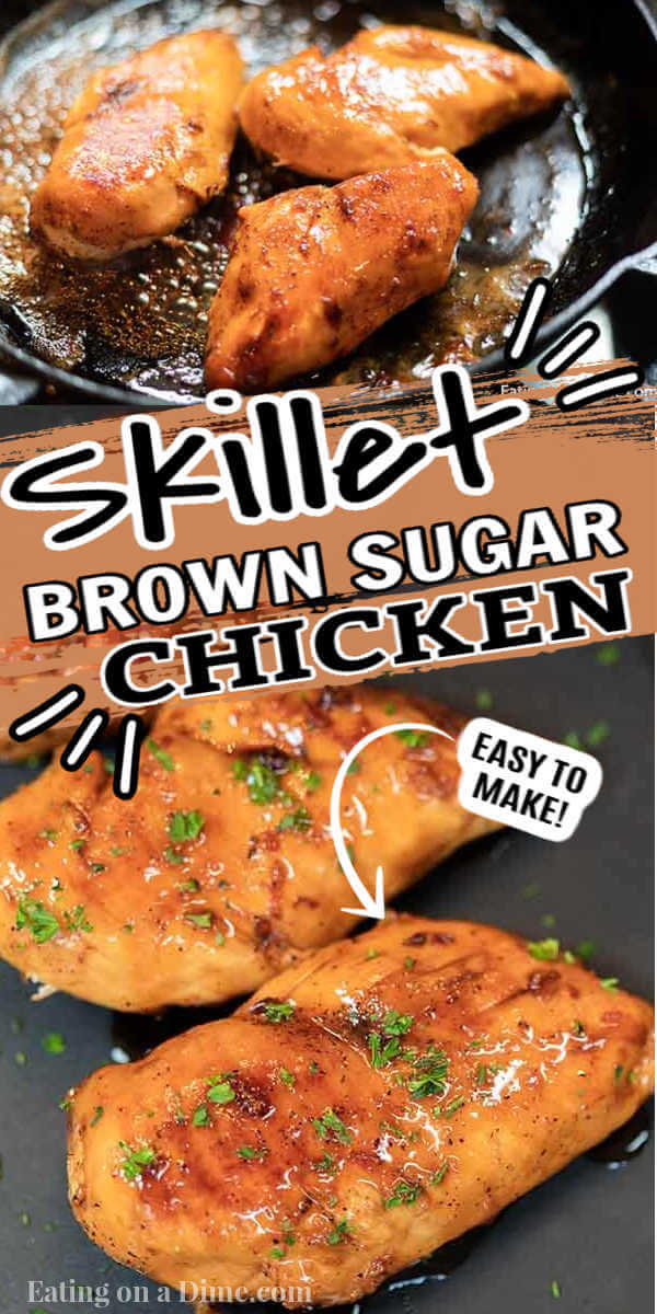 Brown sugar chicken has only 3 ingredients and turns out delicious in 20 minutes. The brown sugar sauce is tasty and perfect over rice.