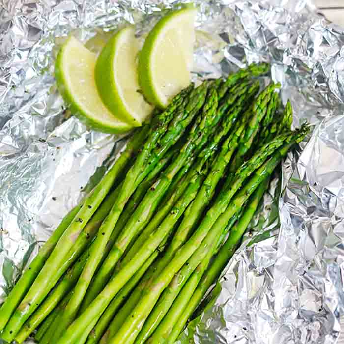 This is the easiest Grilled Asparagus Recipe you will try. There is no fuss and practically no work in making delicious grilled asparagus.