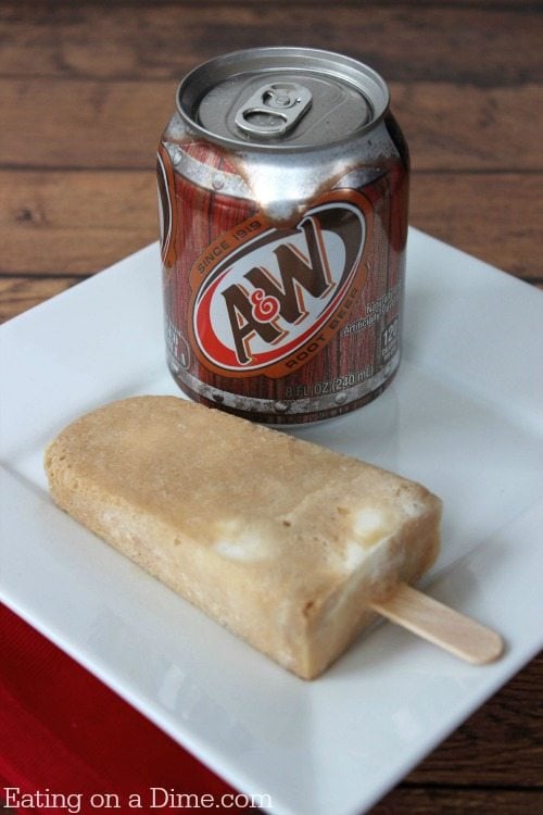 Save money and make homemade Root Beer Popsicles. Not only do these taste amazing but they are super easy. Give this treat a try!