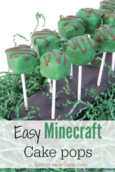 easy minecraft cake pops