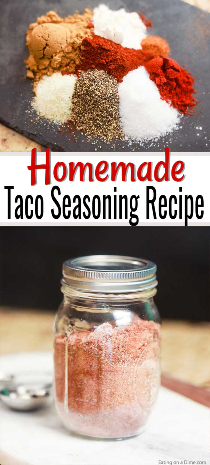 This delicious Homemade Taco Seasoning recipe is so easy to make. You will save a ton of money by making this. Learn how to make homemade taco seasoning.