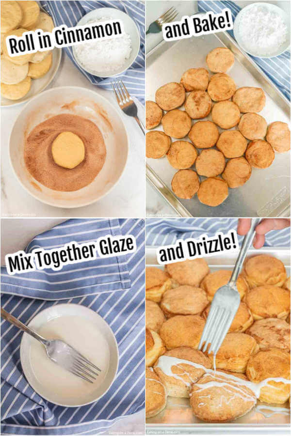 Lazy day cinnamon biscuits take only minutes to prepare and make a delicious and frugal breakfast idea. You only need 5 ingredients! 