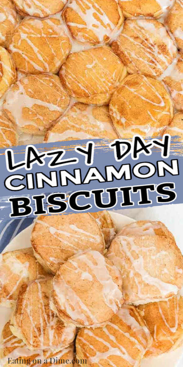 Lazy day cinnamon biscuits take only minutes to prepare and make a delicious and frugal breakfast idea. You only need 5 ingredients! 