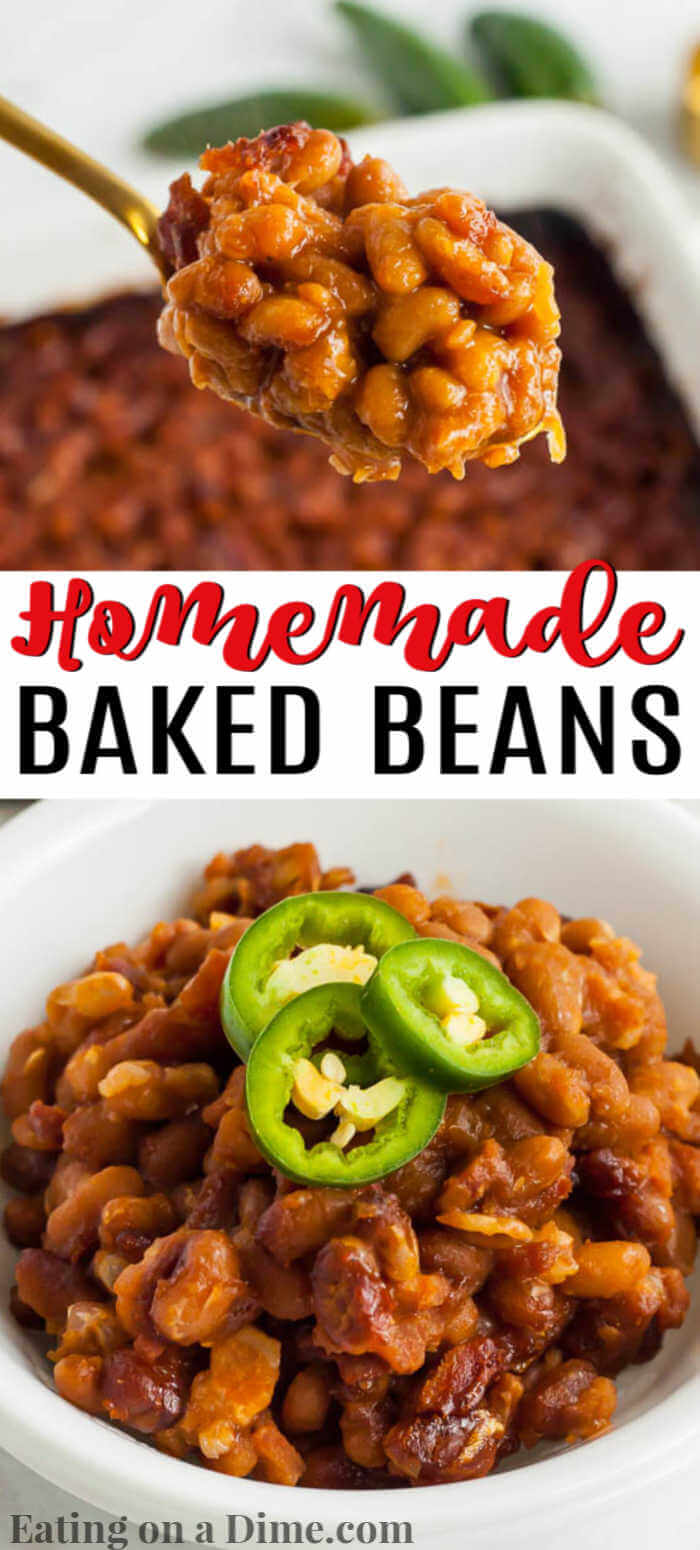 Once you try this easy baked beans recipe, you will never buy store bought again. It is so delicious and super easy to make for the perfect side dish. 