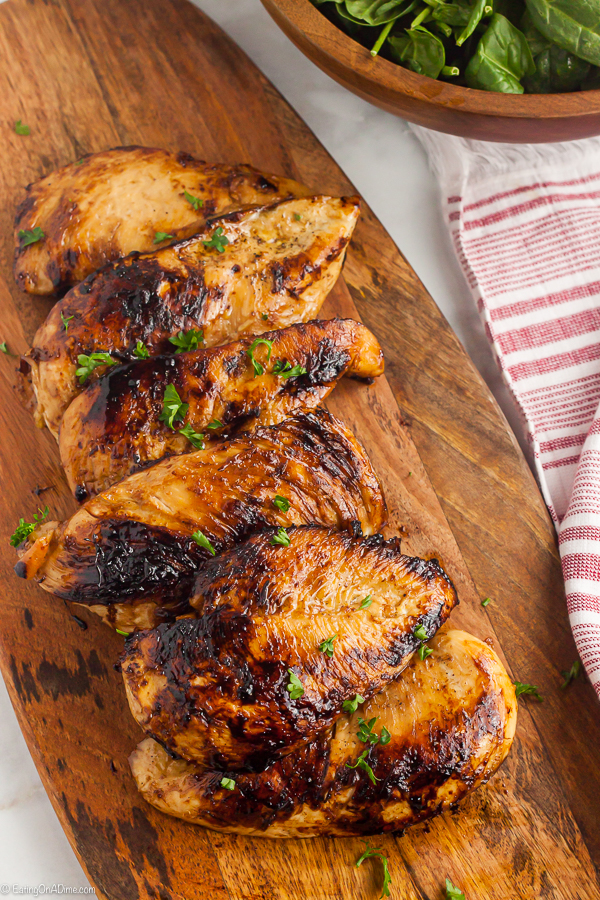This easy Balsamic Chicken recipe can be made in the skillet in under 20 minutes. It is packed filled with flavor with only 3 ingredients!
