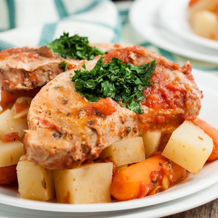 Crock Pot Pork Chops and Potatoes is a one pot meal that is perfect year round when you need an easy but amazing dinner. Come home to a flavorful meal.