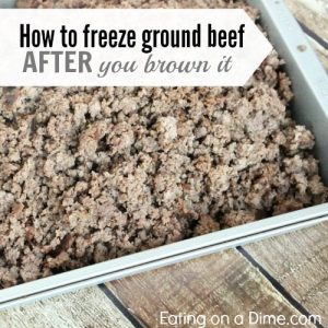How to Freeze Ground beef AFTER you brown it - Eating on a Dime