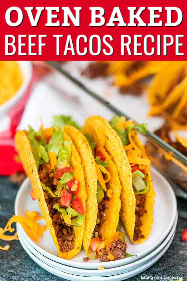 When you are cooking for a crowd or a big family, Oven Baked Tacos are the perfect meal. They are easy to make in a huge batch to feed a crowd and so tasty.