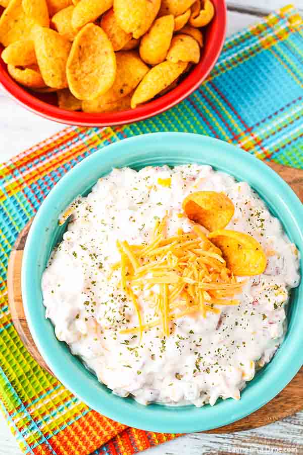 Try this easy Fiesta Ranch Dip Recipe at your next party or gathering. You will be surprised how delicious this easy fiesta ranch dip is to make.