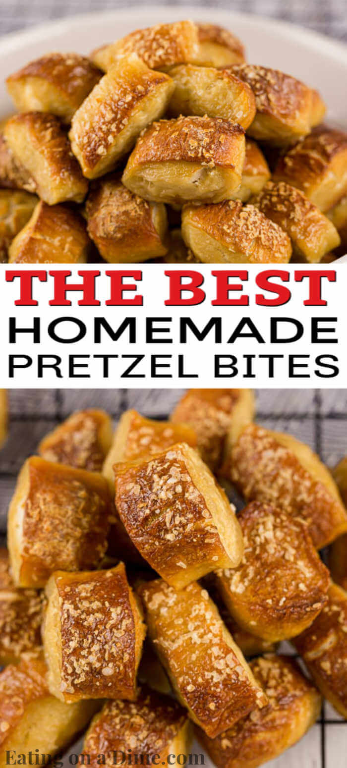 Try this homemade pretzel bites recipe the next time you are throwing a party or want a fun snack. They taste better than the store bought pretzels!