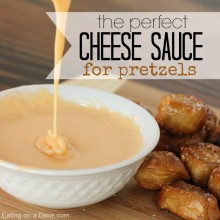 Easy Recipe for Cheese Sauce for Pretzels - Eating on a Dime