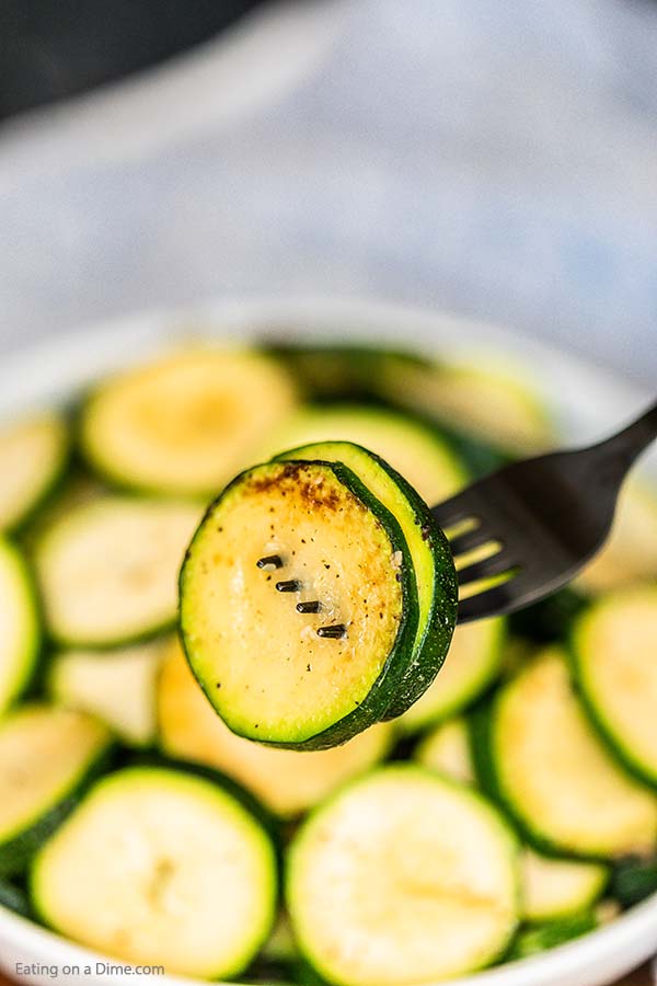 Panfried zucchini recipe is the easiest side dish and so frugal. Get this on the table in 10 minutes or less for a flavor packed side to your meal.