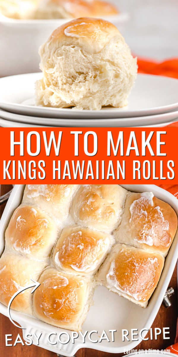 You are going to love this Kings Hawaiian Rolls Recipe. It is so easy to make and tastes just like the real thing. Save money and make Kings Hawaiian rolls. 
