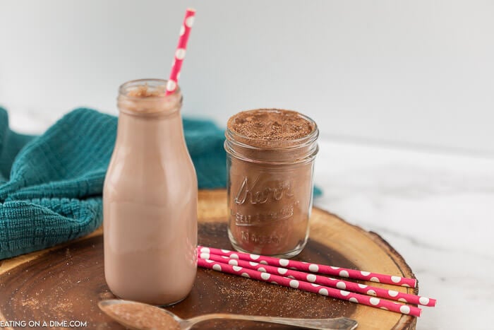 Make homemade Nesquik with only 2 ingredients for a great treat at home. Save money and enjoy this homemade preservative free mix.