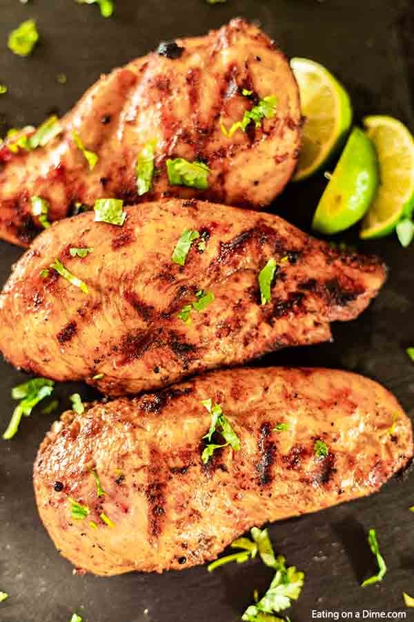 This easy Chicken Taco Marinade is perfect for the grill, crockpot, or the oven. Your family will be asking for grilled Mexican chicken over and over again!