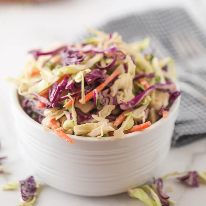 This is the best coleslaw recipe and ready in just 15 minutes. You only need a few ingredients to make this easy side dish.