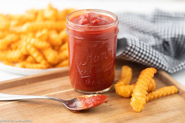 Homemade ketchup is so quick and easy to make. The ingredient list is simple and you won't find any hard to pronounce words here. 