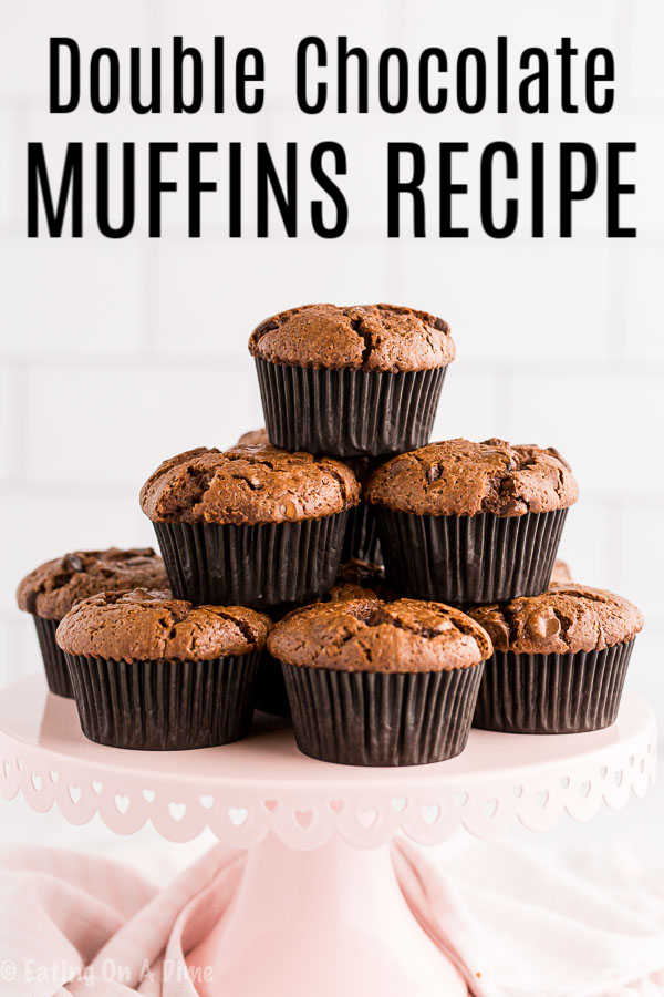 Make Double Chocolate Chip Muffins for the perfect excuse to enjoy chocolate for breakfast. Each bite is so decadent and amazing. 