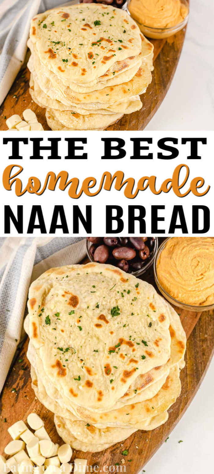 This naan bread recipe is so simple and easy to make! It is easy to make and tastes amazing! You'll never buy naan bread from the store again!