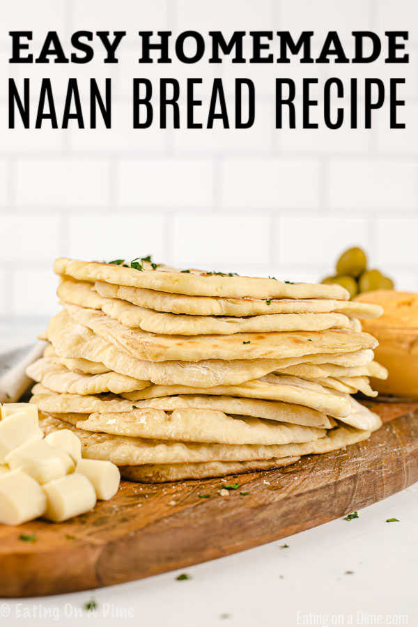 This naan bread recipe is so simple and easy to make! It is easy to make and tastes amazing! You'll never buy naan bread from the store again!