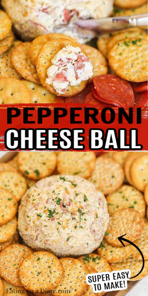 Try this Pepperoni Cheese Ball next time you are hosting a gathering. It is delicious and perfect for any holiday or Game Day. 