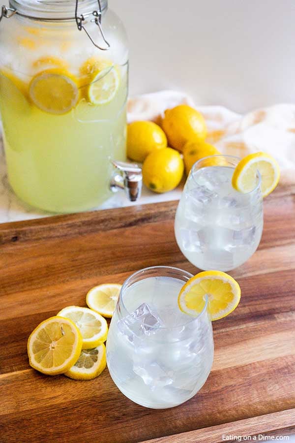 Copy Cat Chick-fil-a Lemonade recipe is so refreshing and incredibly simple to make. Enjoy your favorite lemonade at home for a fraction of the price!