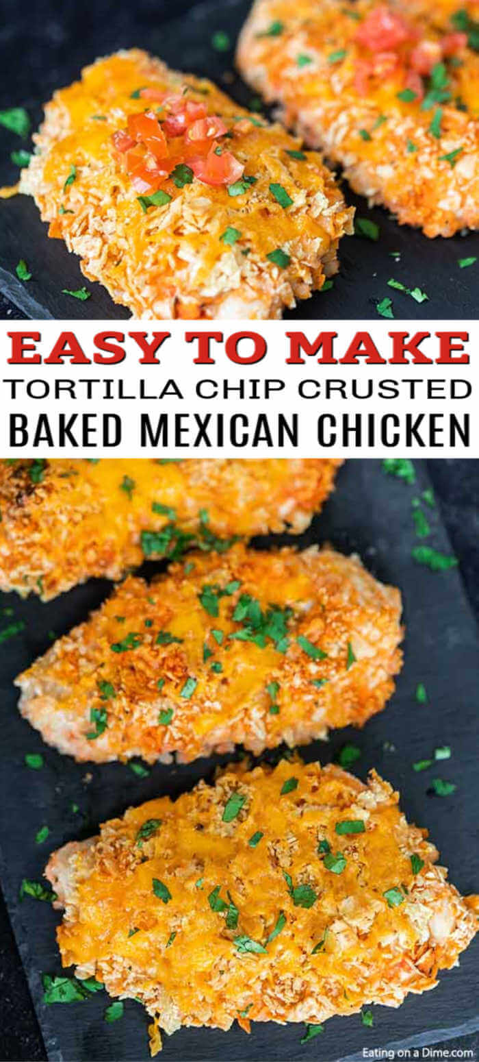 Baked Mexican Chicken is the perfect recipe to turn plain chicken into something fabulous. Each bite is loaded with cheesy goodness and delicious salsa. 