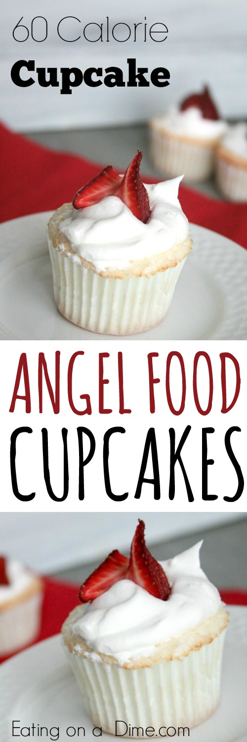 Angel Food Cupcakes - under 60 calories each!