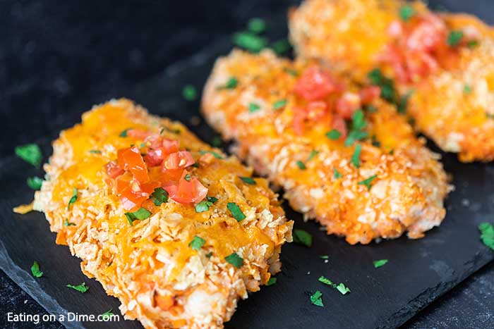 Baked Mexican Chicken is the perfect recipe to turn plain chicken into something fabulous. Each bite is loaded with cheesy goodness and delicious salsa. 