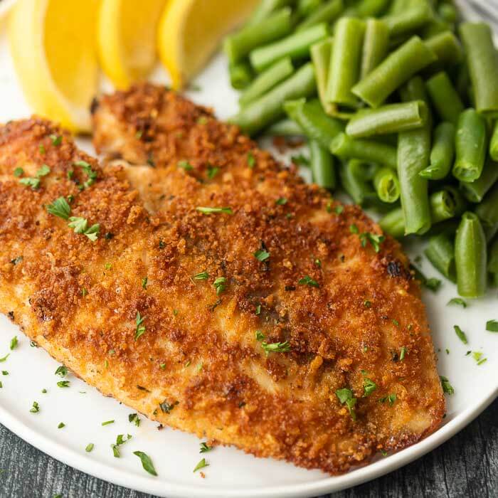 Baked parmesan crusted tilapia - baked parmesan tilapia recipe in minutes