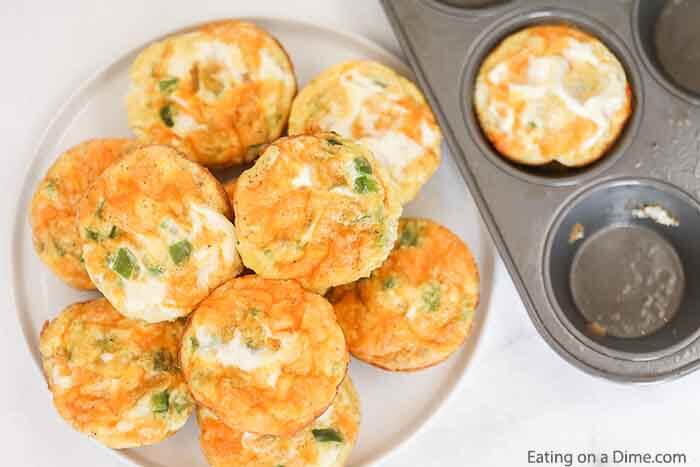 Jazz up breakfast with easy Scrambled egg muffins that are perfect for on the go. You can make these ahead and they are freezer friendly!