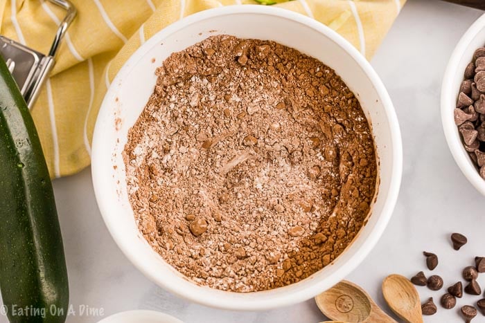 Combining the dry ingredients in a bowl