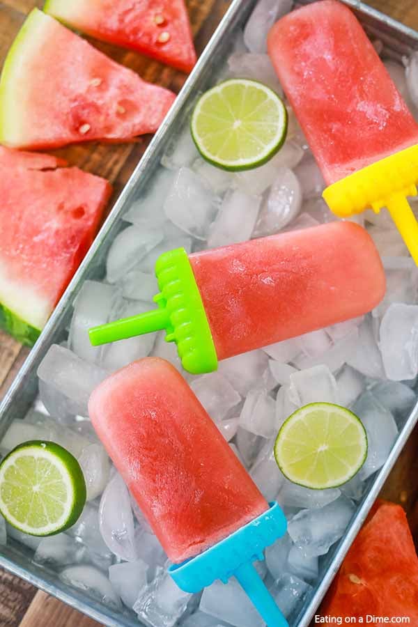 Homemade Watermelon Popsicles are so easy to make and you only need 3 ingredients! This is such an easy treat to make this Summer and so refreshing.