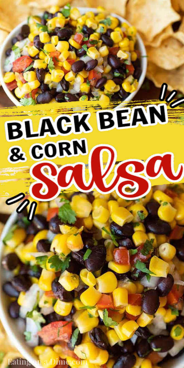 Try this easy Black bean salsa for a delicious dip or topping idea sure to be a hit. With just a few ingredients, black bean corn salsa recipe is easy.