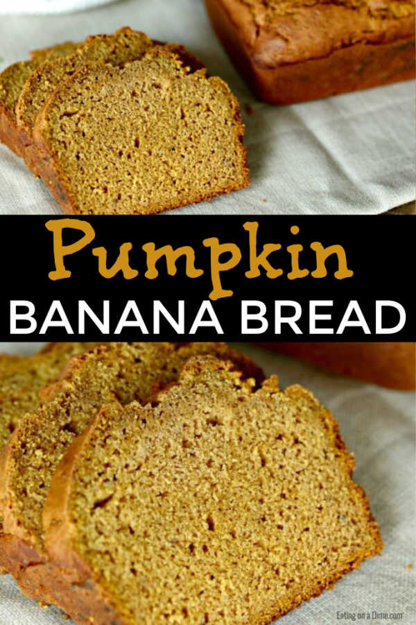 You are going to love this easy pumpkin banana bread recipe. It is super moist, packed with flavor and oh so easy to make. Try this quick bread recipe soon!