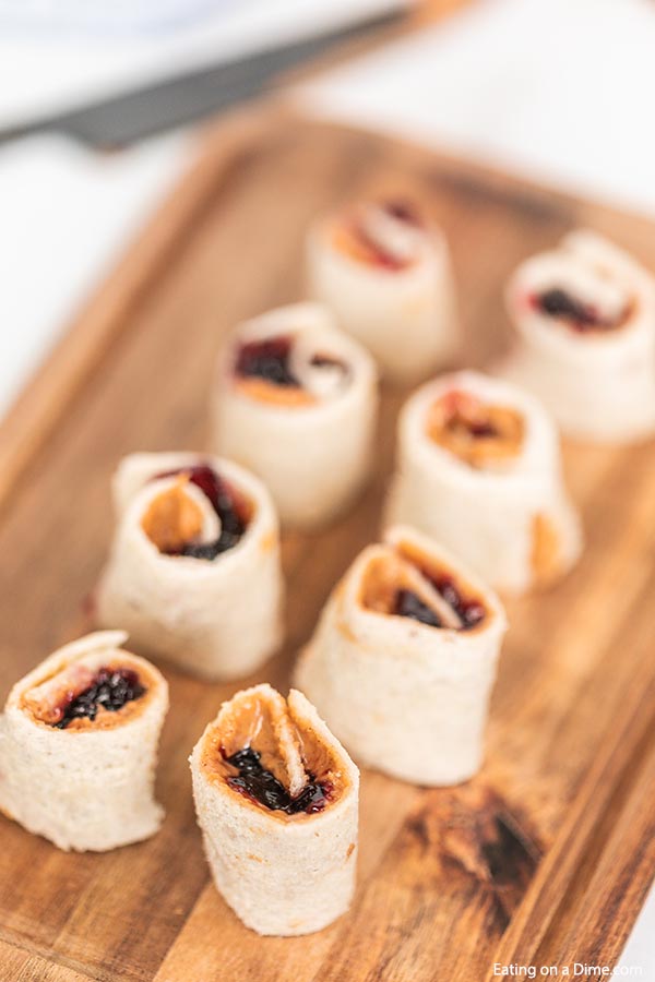 peanut butter sushi rolls