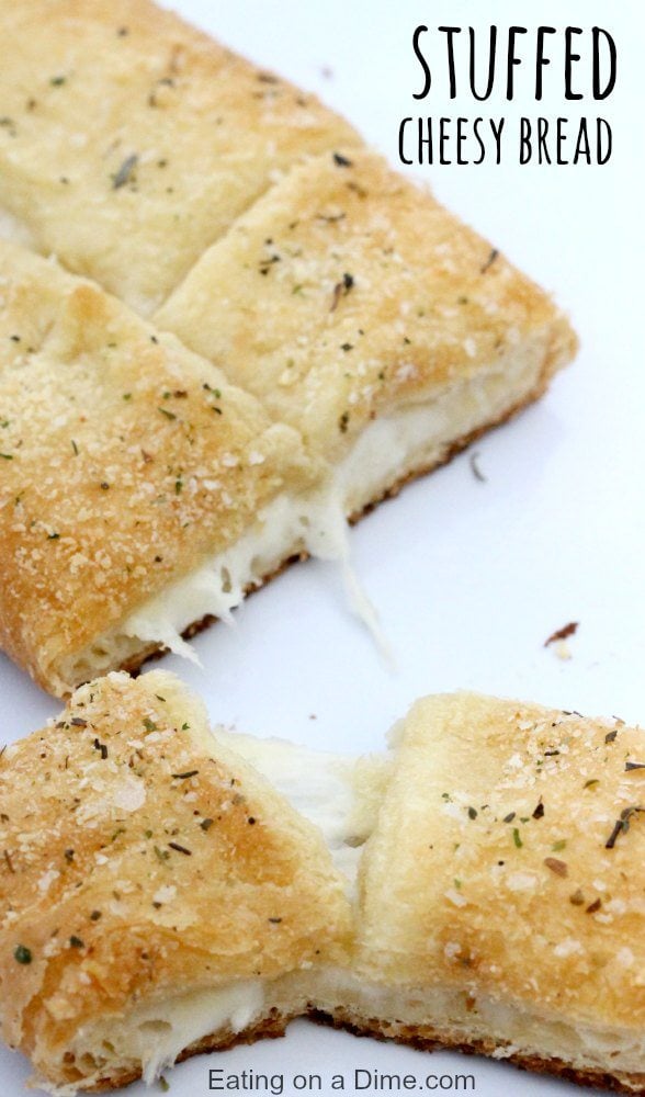 Stuffed Cheesy Bread | Homemade Stuffed Bread Recipes